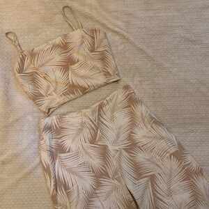 Forever 21 Neutral Tropical two-Piece set